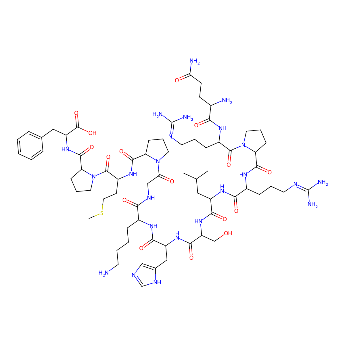 Apelin-13 molecular structure, CAS 217082-58-1