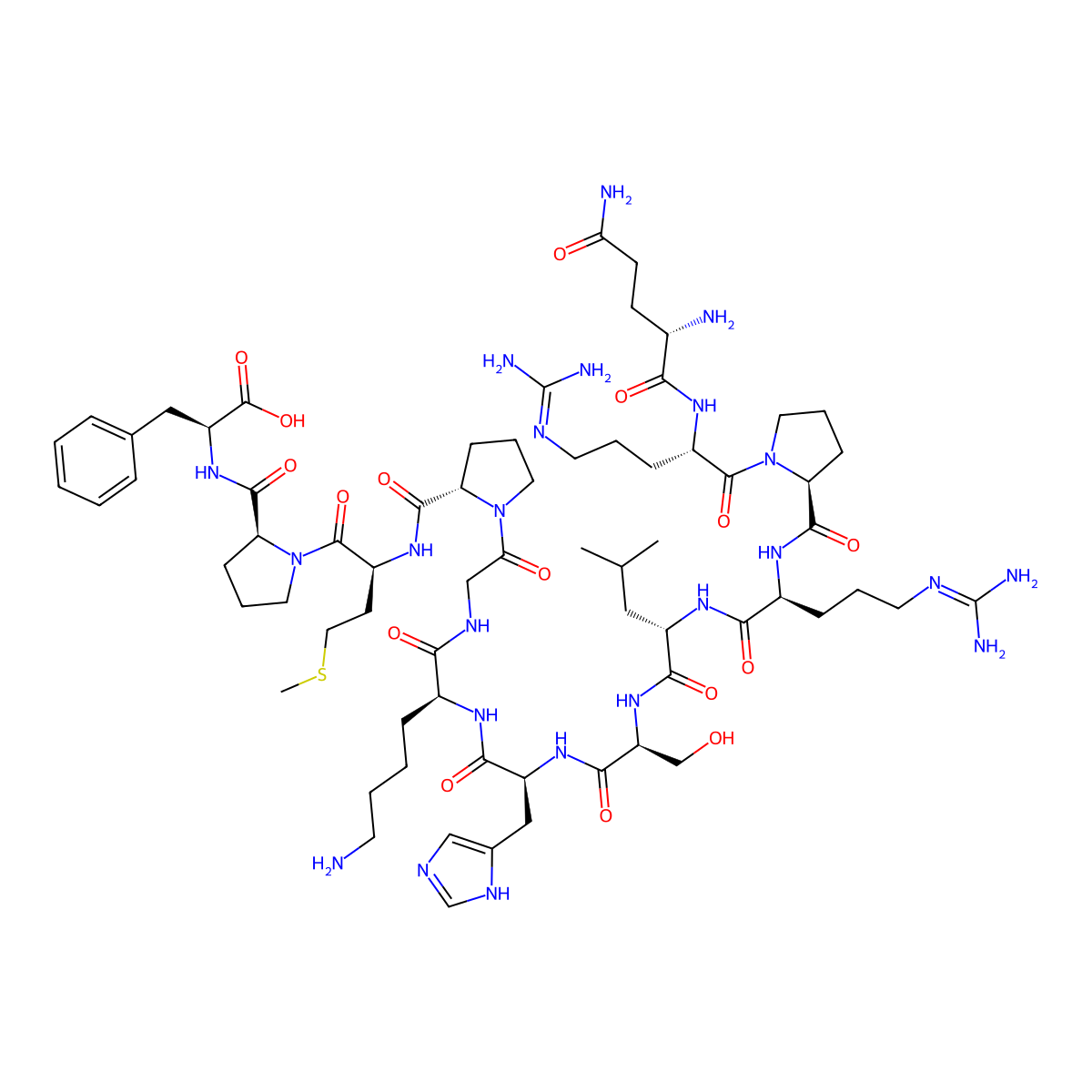 Apelin-13 molecular structure, CAS 217082-58-1