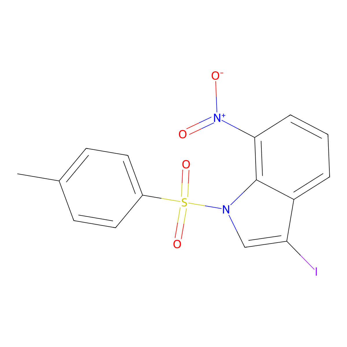 3-Iodo-7-nitro-1-tosyl-1H-indole molecular structure, CAS 2170826-60-3