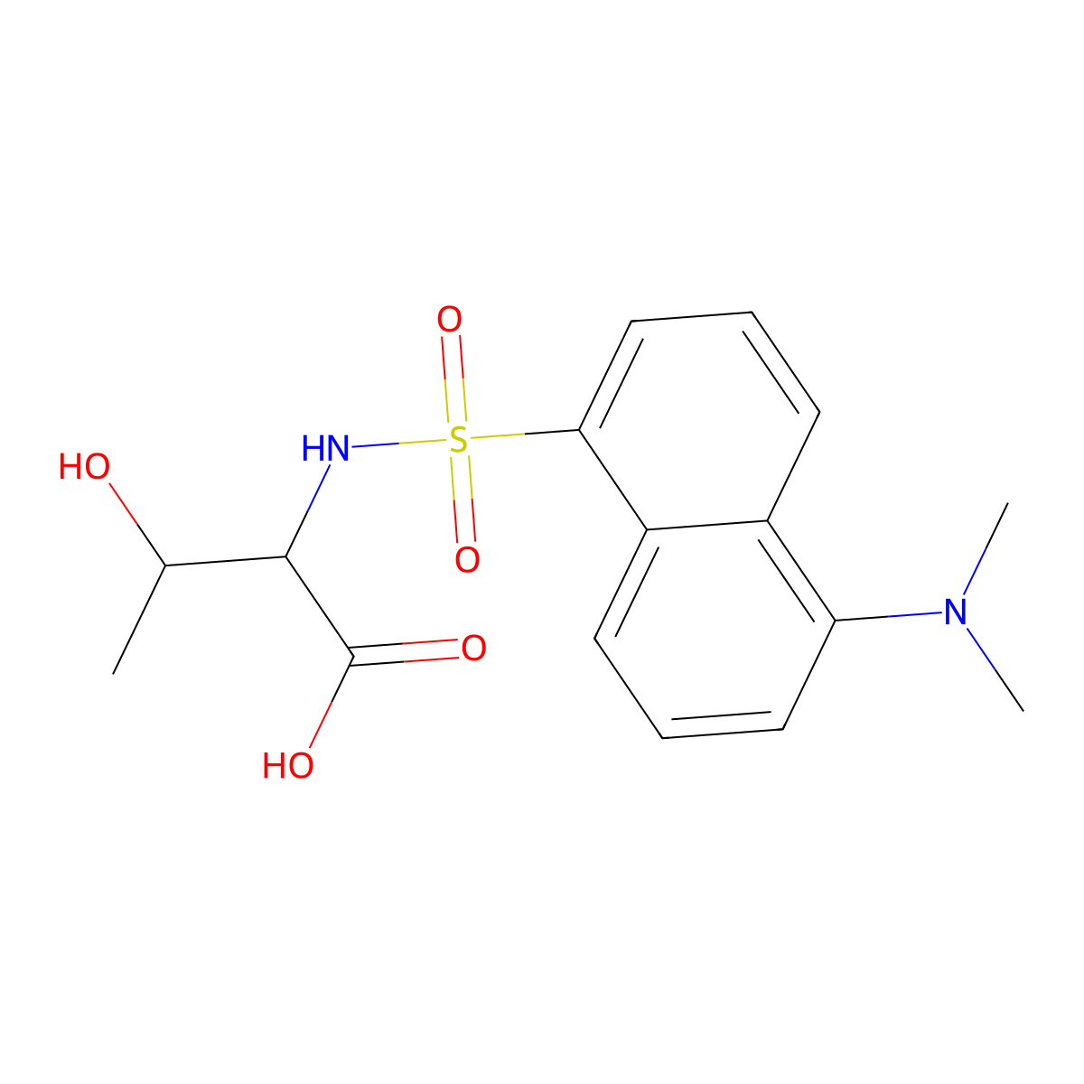 Dansyl-dl-threonine molecular structure, CAS 2170827-39-9