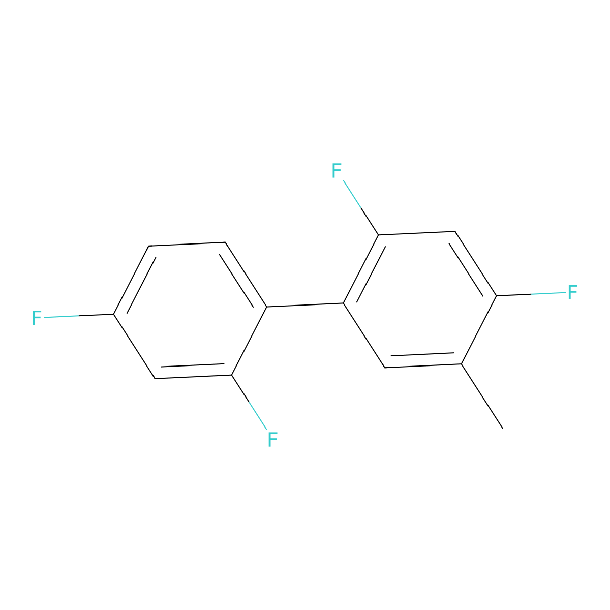 2,2',4,4'-Tetrafluoro-5-methyl-1,1'-biphenyl molecular structure, CAS 217085-79-5