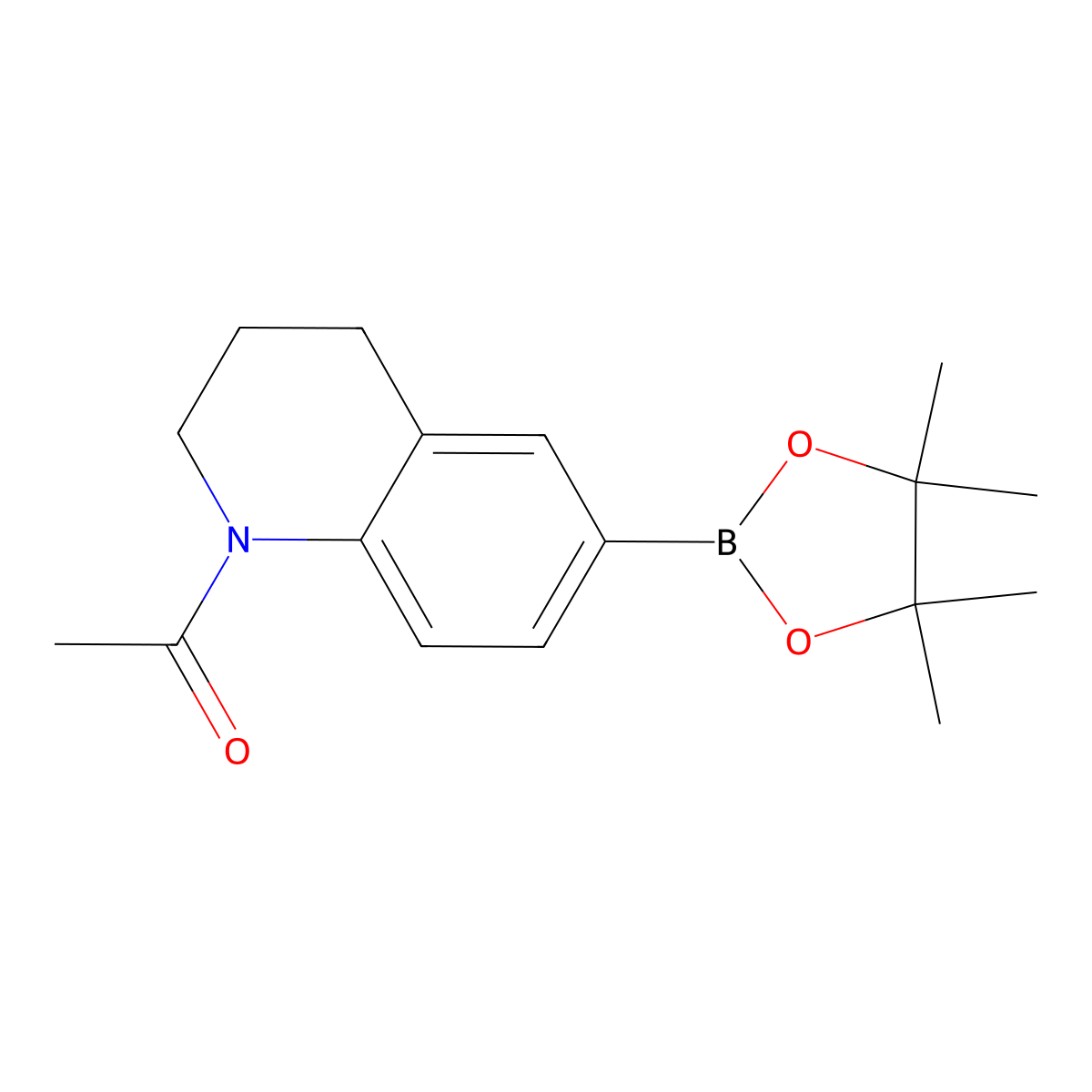 1-(6-(4,4,5,5-Tetramethyl-1,3,2-dioxaborolan-2-yl)-3,4-dihydroquinolin-1(2H)-yl)ethanone molecular structure, CAS 2170897-51-3