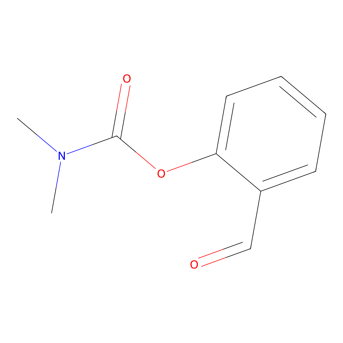 2-Formylphenyl dimethylcarbamate molecular structure, CAS 21709-45-5