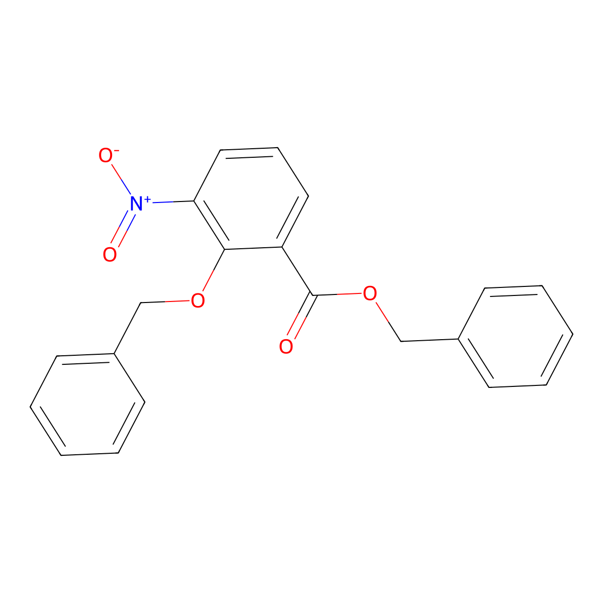 2-Benzyloxy-3-nitro-benzoic Acid Benzyl Ester molecular structure, CAS 217095-89-1