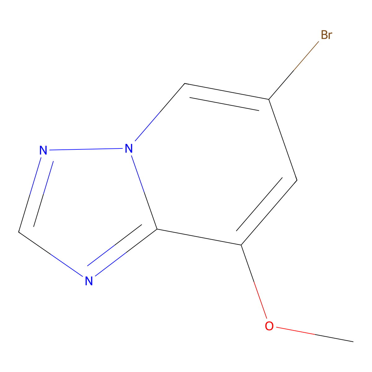6-Bromo-8-methoxy-[1,2,4]triazolo[1,5-a]pyridine molecular structure, CAS 2171029-30-2