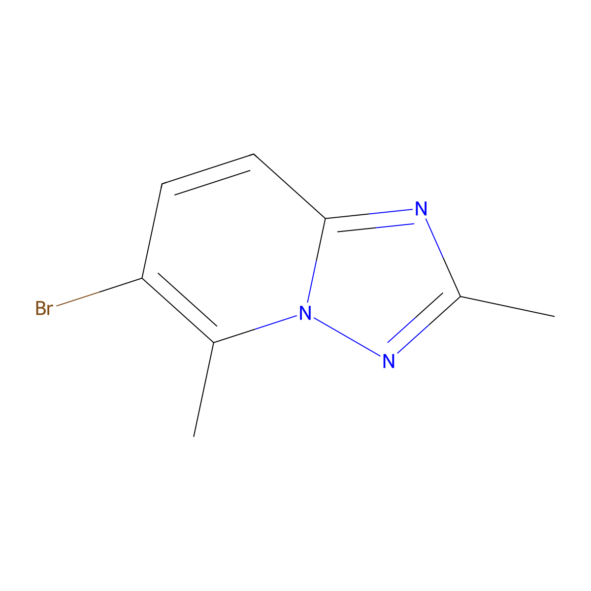 6-Bromo-2,5-dimethyl-[1,2,4]triazolo[1,5-a]pyridine molecular structure, CAS 2171029-58-4