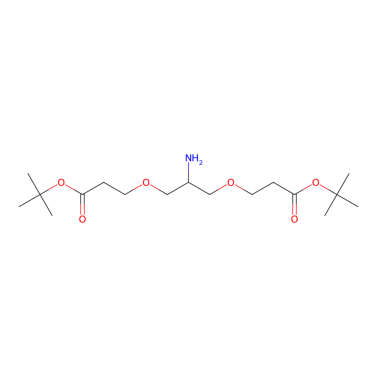 NH-bis(C1-PEG1-Boc) molecular structure, CAS 2171072-53-8