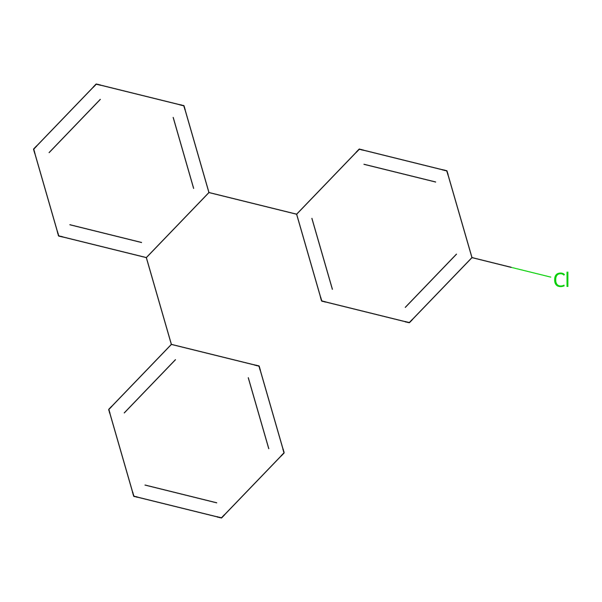 4-Chloro-1,1':2',1''-terphenyl molecular structure, CAS 21711-54-6