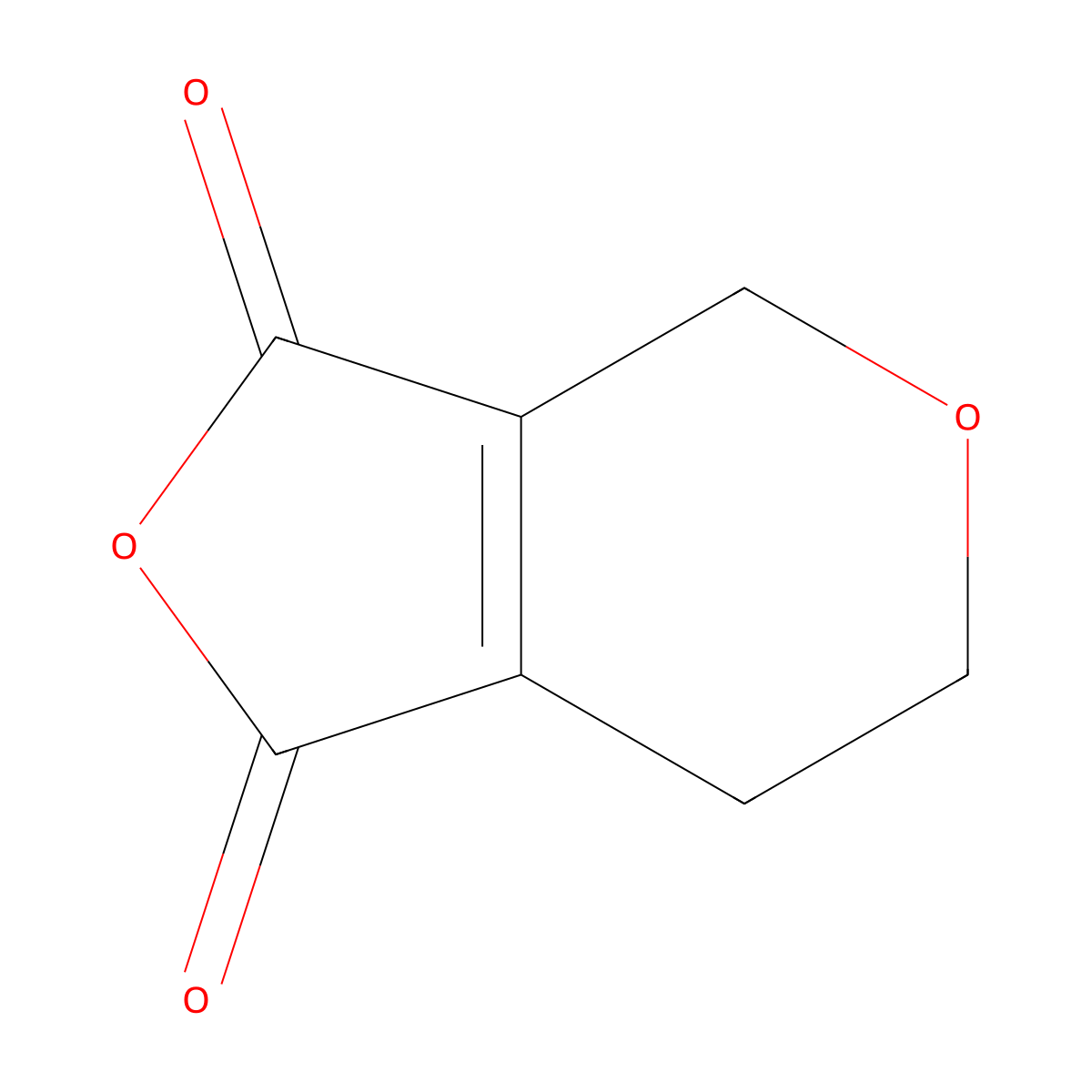 1H,3H,4H,6H,7H-furo[3,4-c]pyran-1,3-dione molecular structure, CAS 2171110-69-1