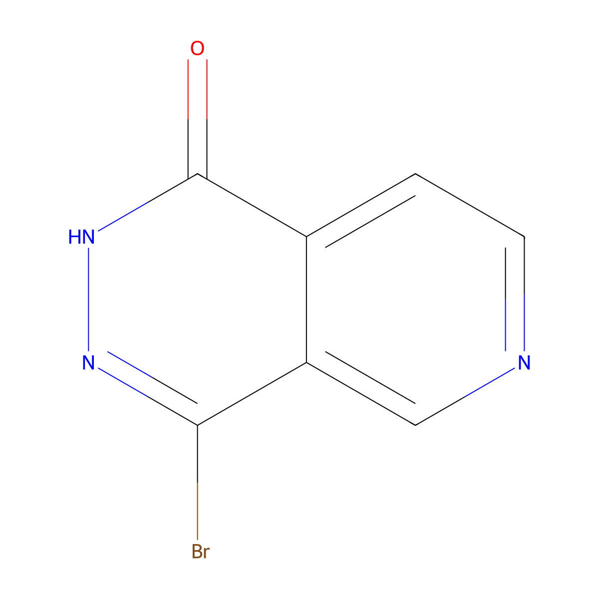 4-bromopyrido[3,4-d]pyridazin-1(2H)-one molecular structure, CAS 2171110-98-6