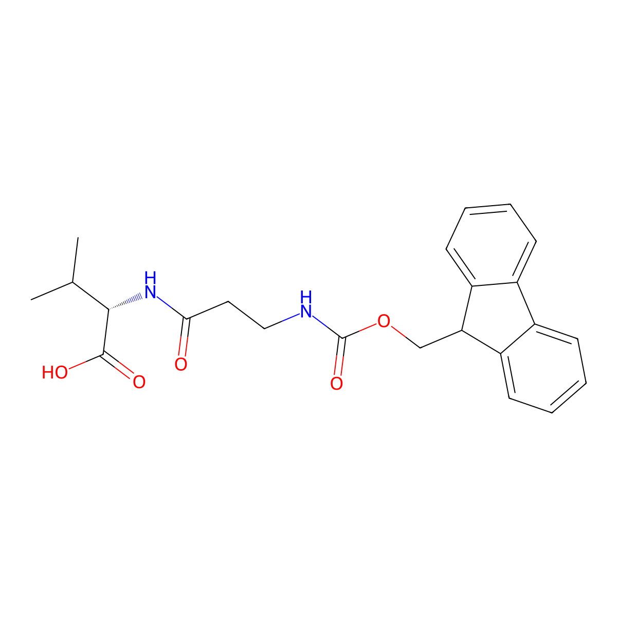 Fmoc-beta-Ala-Val-OH molecular structure, CAS 2171152-91-1