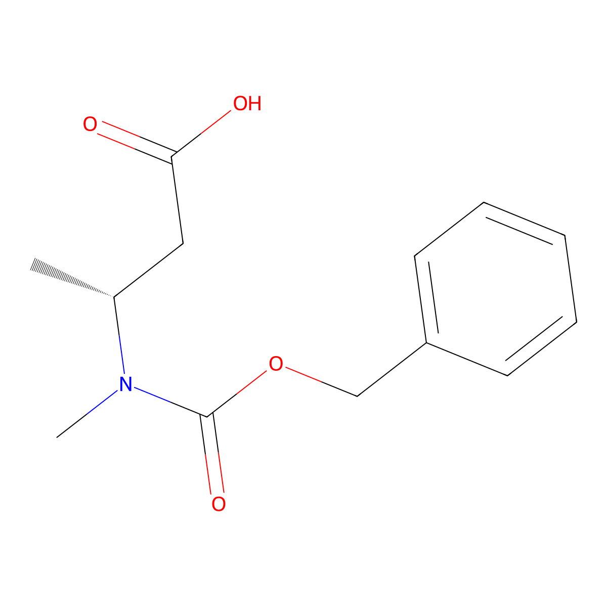 (R)-3-(((Benzyloxy)carbonyl)(methyl)amino)butanoic acid molecular structure, CAS 2171202-69-8