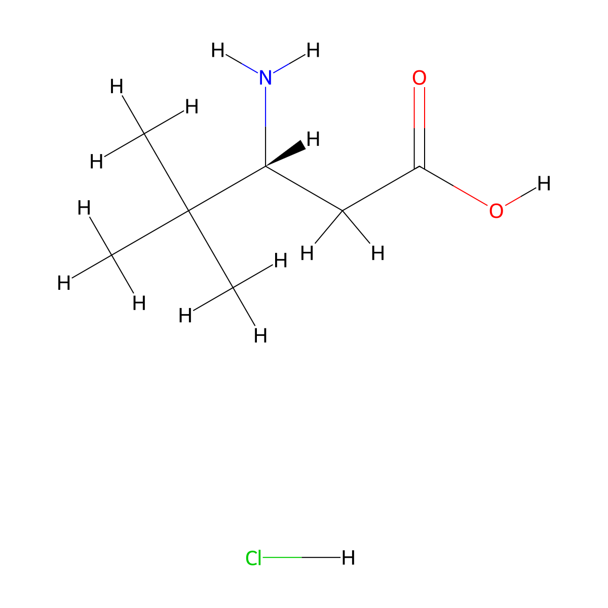 (3R)-3-amino-4,4-dimethylpentanoic acid hydrochloride molecular structure, CAS 2171207-11-5