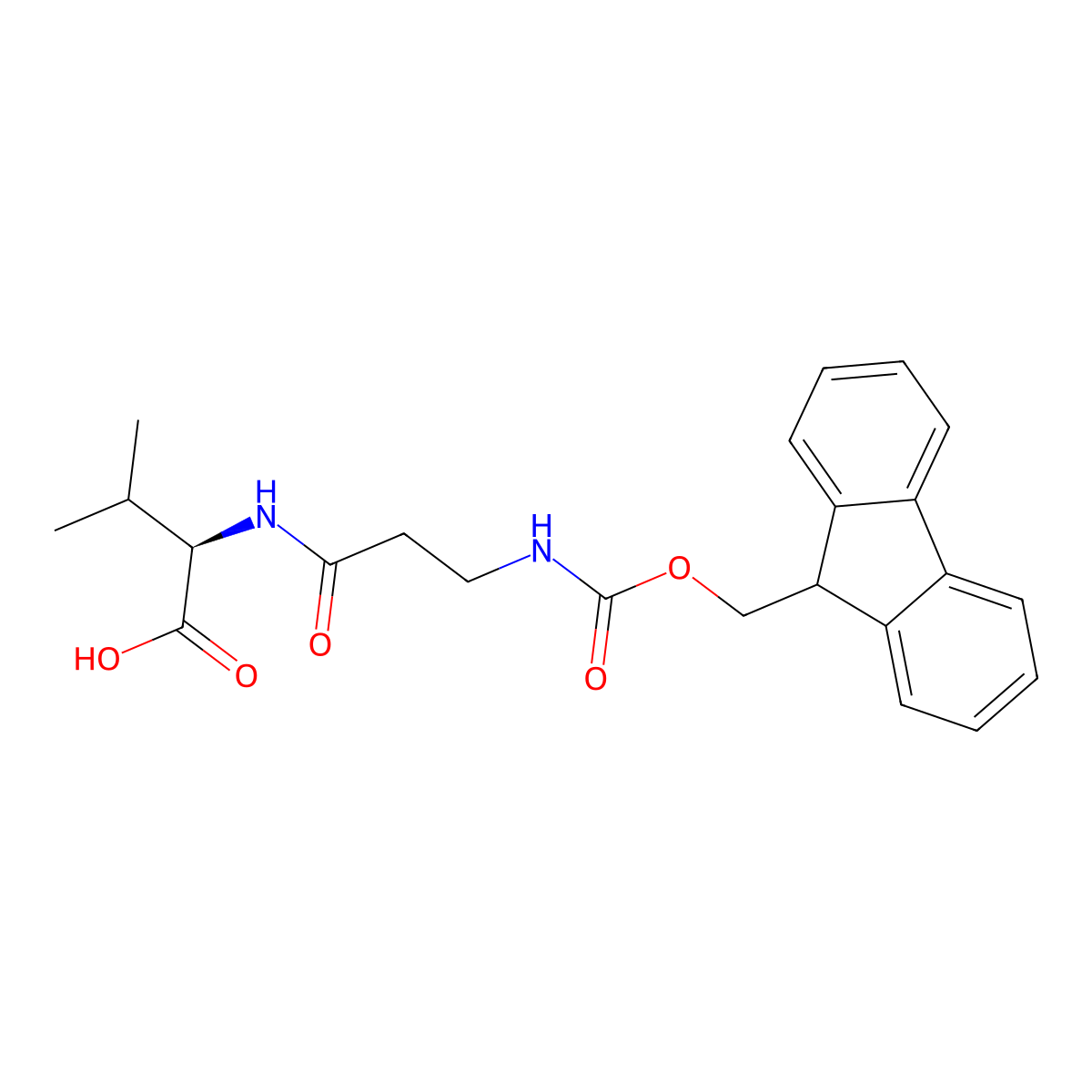 (2R)-2-[3-({[(9H-fluoren-9-yl)methoxy]carbonyl}amino)propanamido]-3-methylbutanoic acid molecular structure, CAS 2171272-08-3