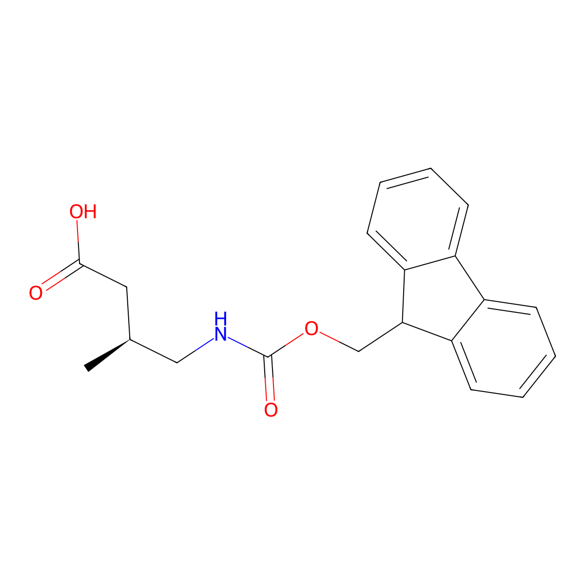 (3S)-4-({[(9H-fluoren-9-yl)methoxy]carbonyl}amino)-3-methylbutanoic acid molecular structure, CAS 2171283-21-7