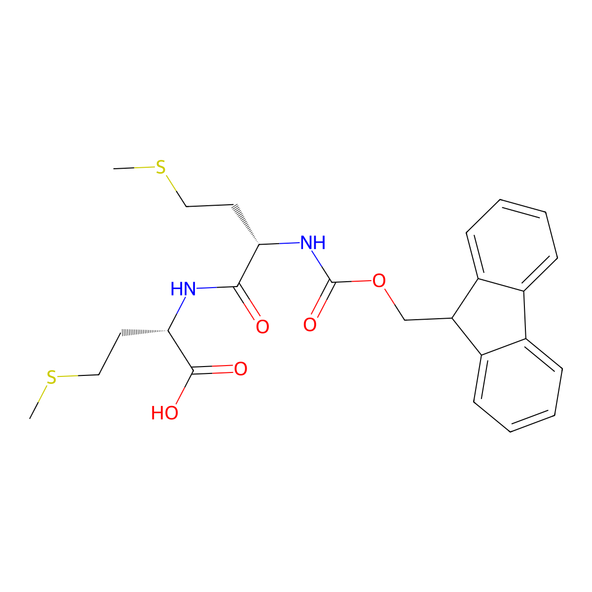 Fmoc-Met-Met-OH molecular structure, CAS 2171284-59-4