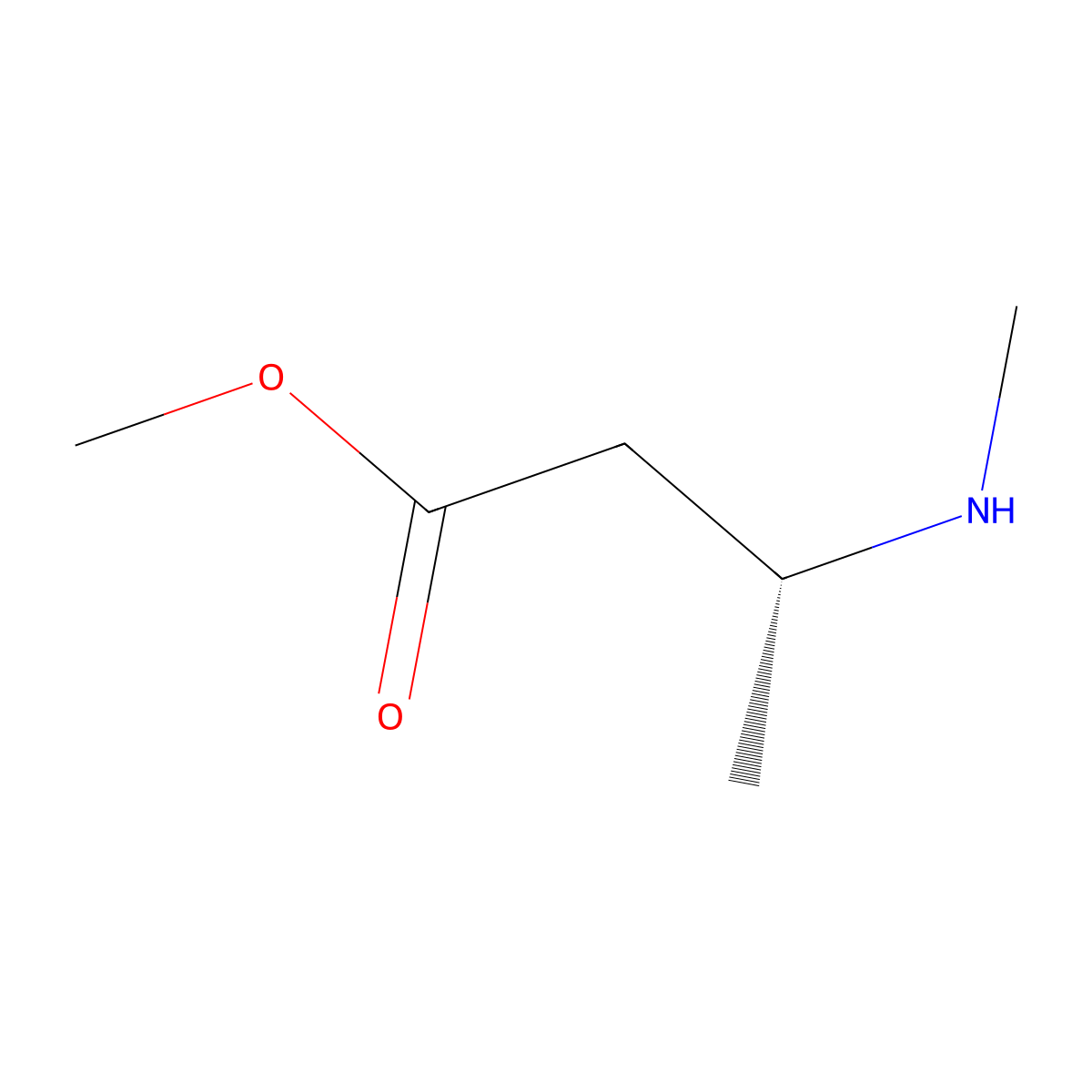 methyl (3R)-3-(methylamino)butanoate molecular structure, CAS 2171290-03-0