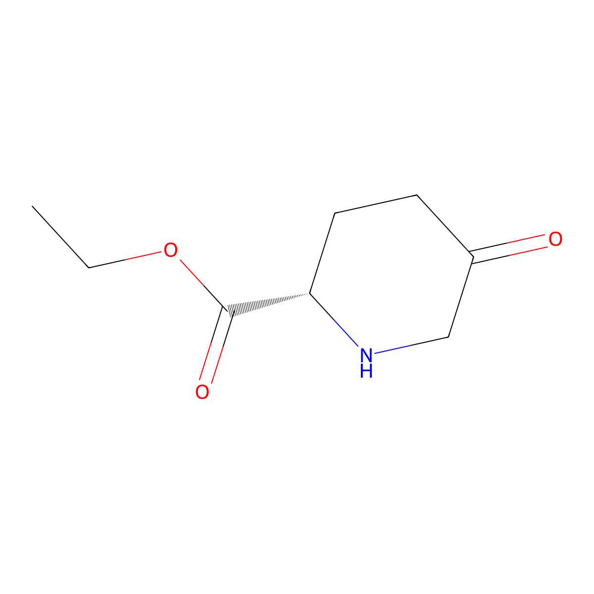 Ethyl (s)-5-oxopiperidine-2-carboxylate molecular structure, CAS 2171311-81-0