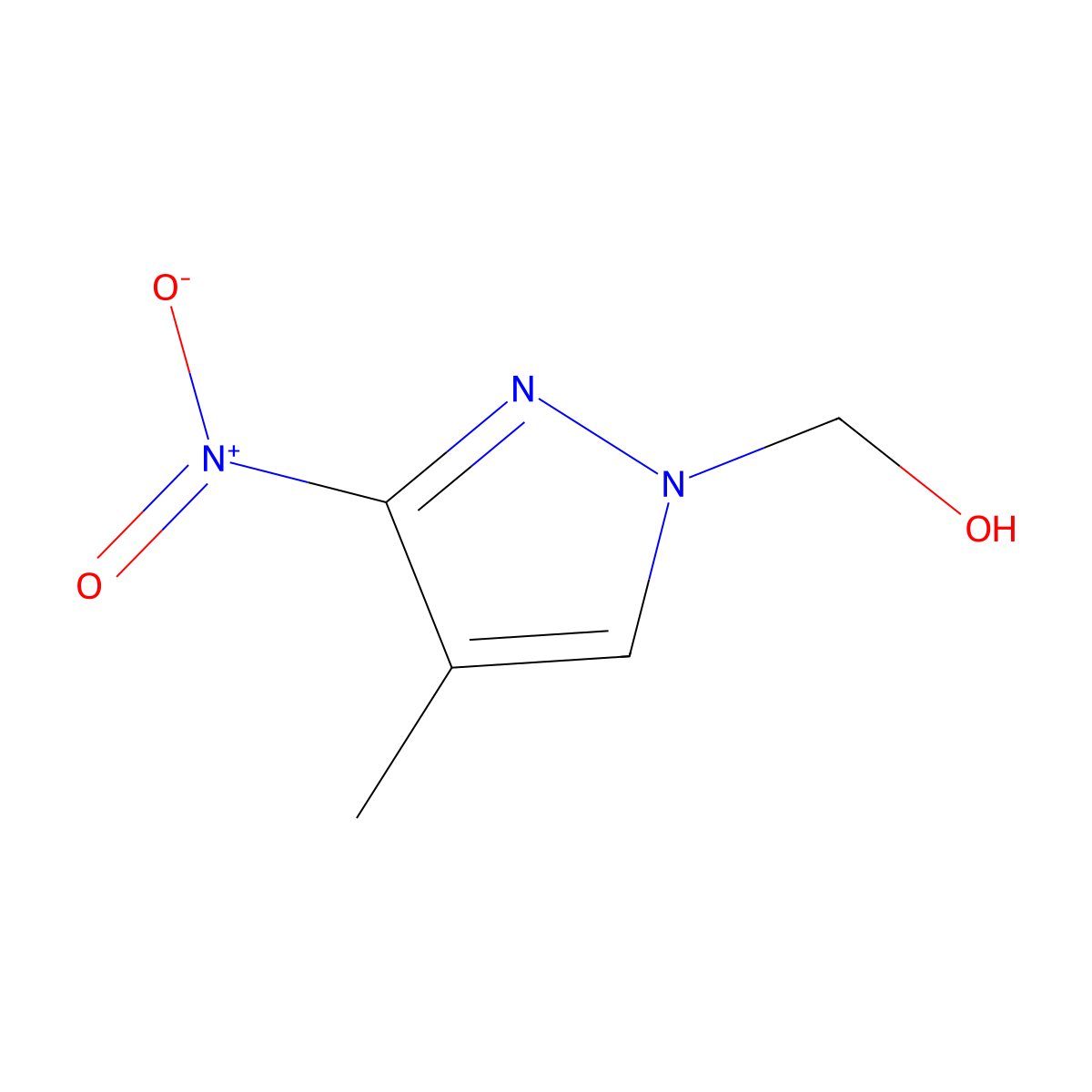 (4-Methyl-3-nitro-1H-pyrazol-1-yl)methanol molecular structure, CAS 2171313-67-8