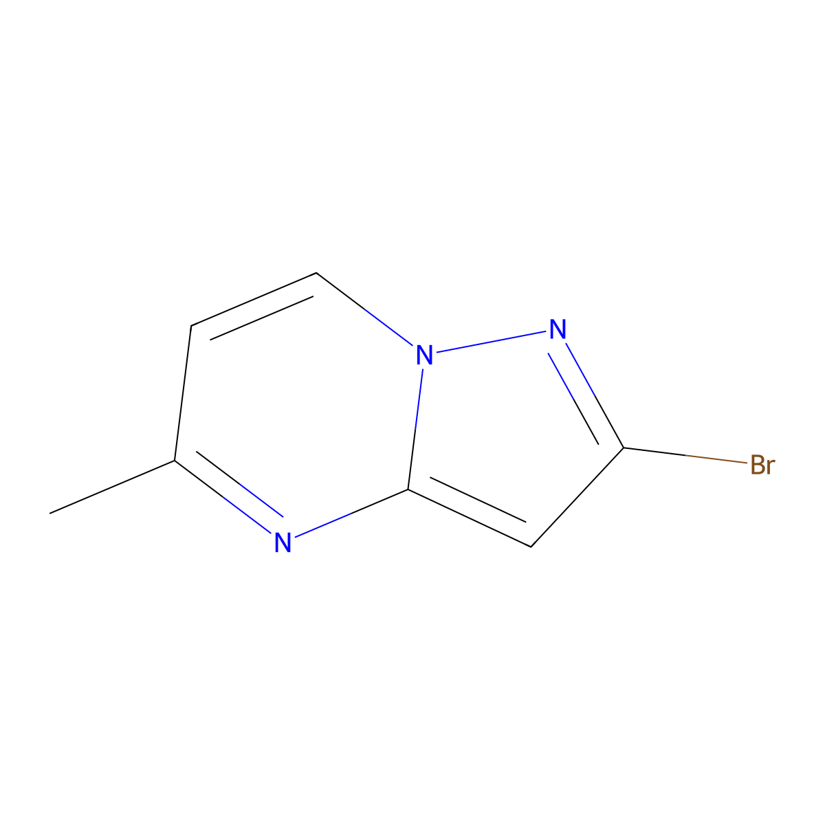 2-Bromo-5-methylpyrazolo[1,5-a]pyrimidine molecular structure, CAS 2171314-14-8