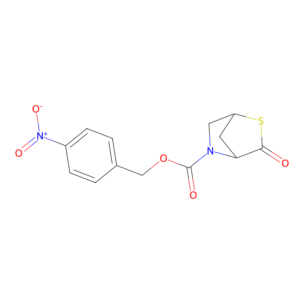 4-Nitrobenzyl 3-oxo-2-thia-5-azabicyclo[2.2.1]heptane-5-carboxylate molecular structure, CAS 2171334-50-0