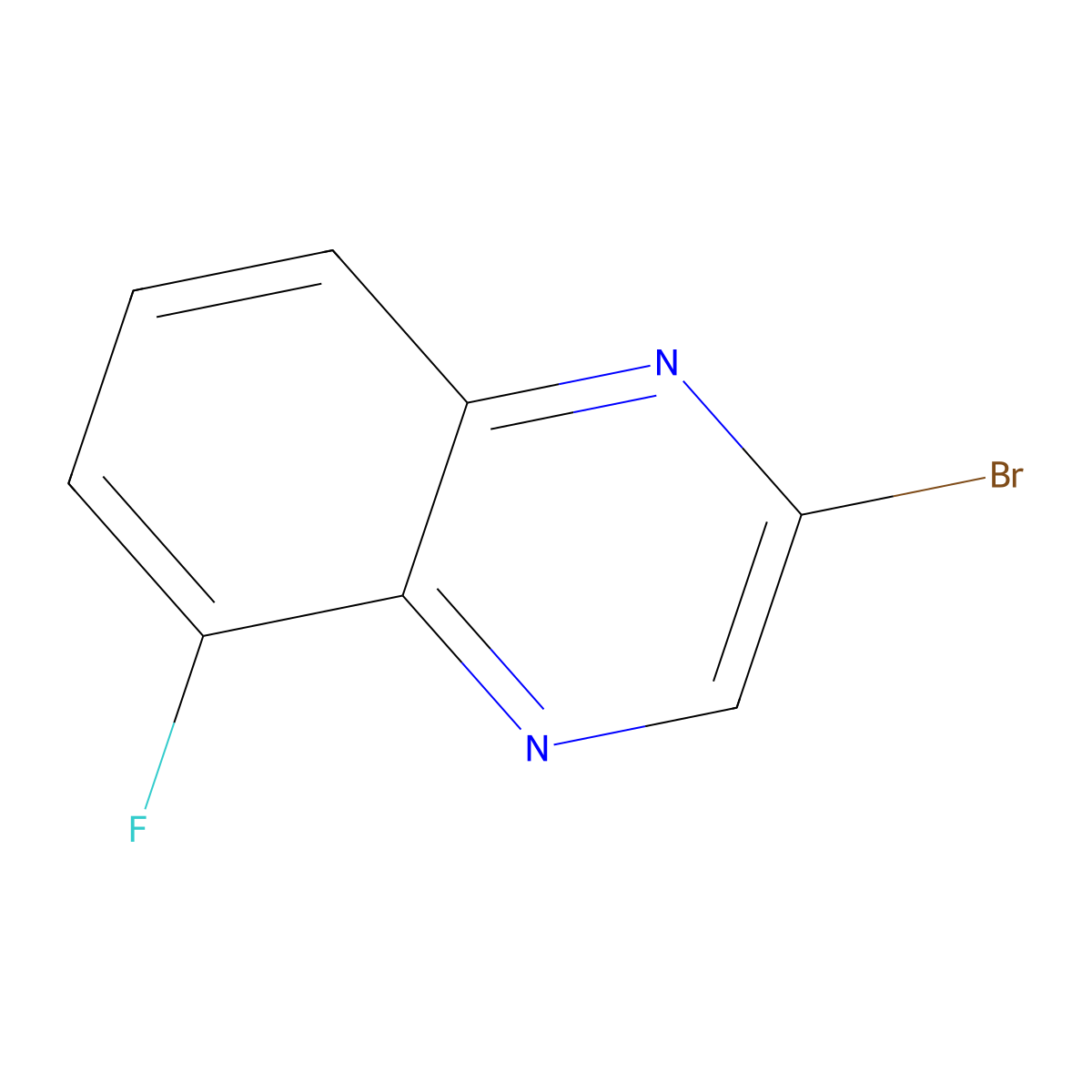 2-Bromo-5-fluoroquinoxaline molecular structure, CAS 2171338-66-0