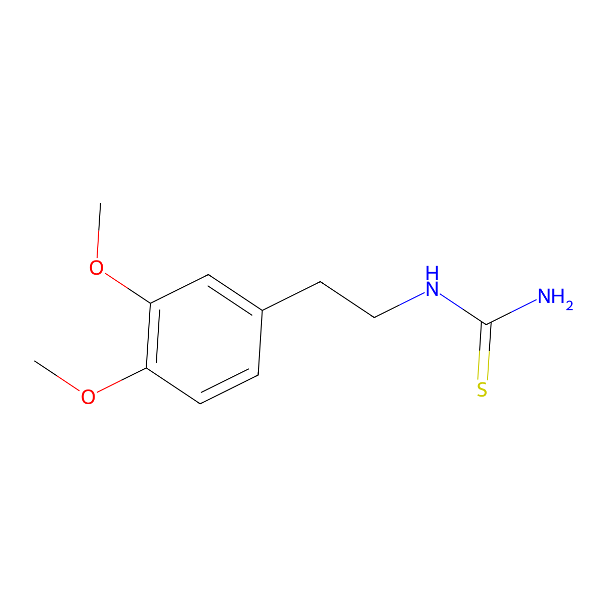 [2-(3,4-Dimethoxy-phenyl)-ethyl]-thiourea molecular structure, CAS 21714-26-1
