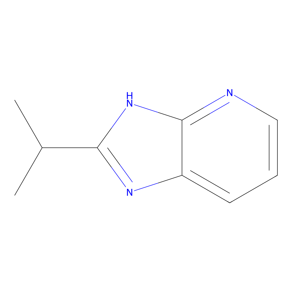 2-Isopropyl-3H-imidazo[4,5-b]pyridine molecular structure, CAS 21714-53-4