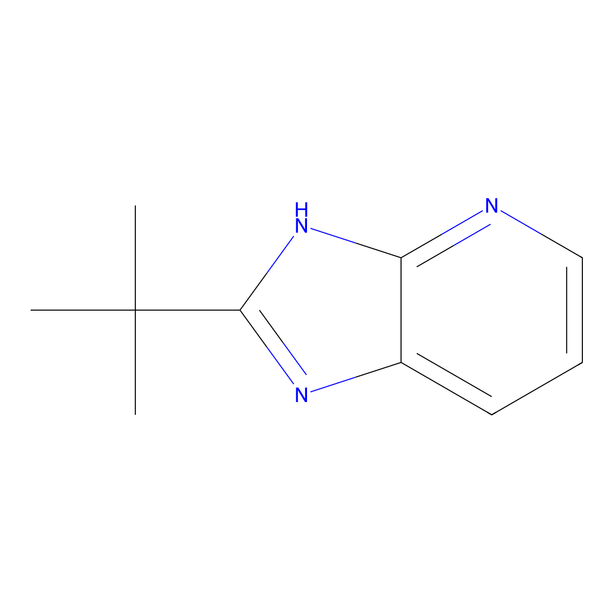 2-(tert-Butyl)-3H-imidazo[4,5-b]pyridine molecular structure, CAS 21714-58-9