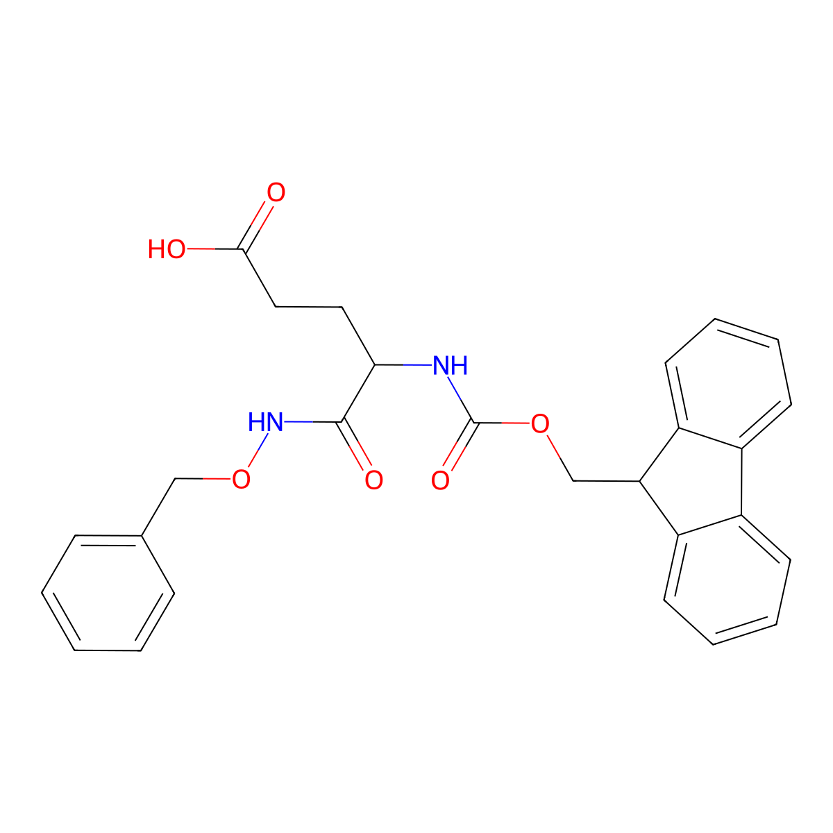 4-[(benzyloxy)carbamoyl]-4-({[(9H-fluoren-9-yl)methoxy]carbonyl}amino)butanoic acid molecular structure, CAS 2171480-88-7