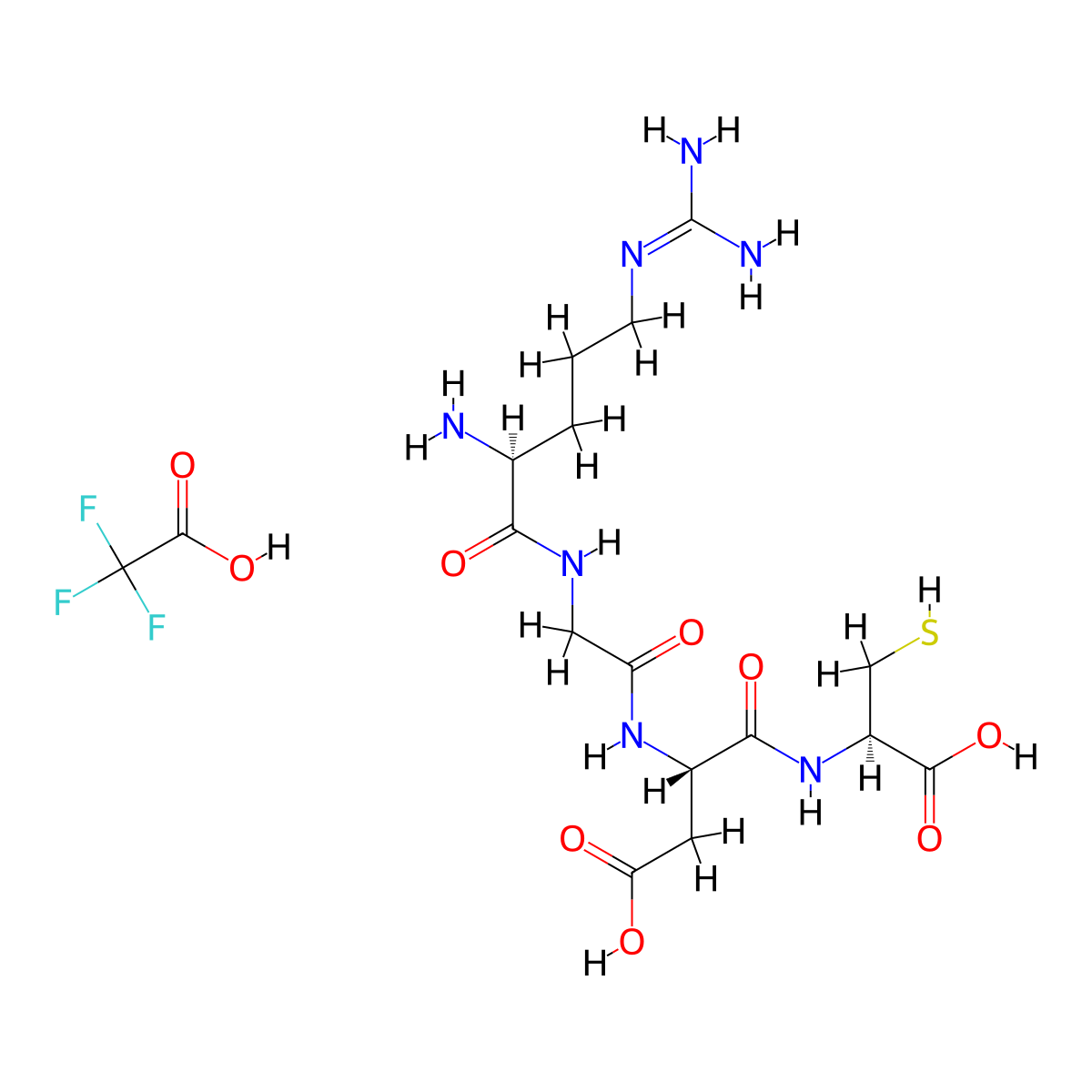 Arg-Gly-Asp-Cys (TFA) molecular structure, CAS 2171504-22-4