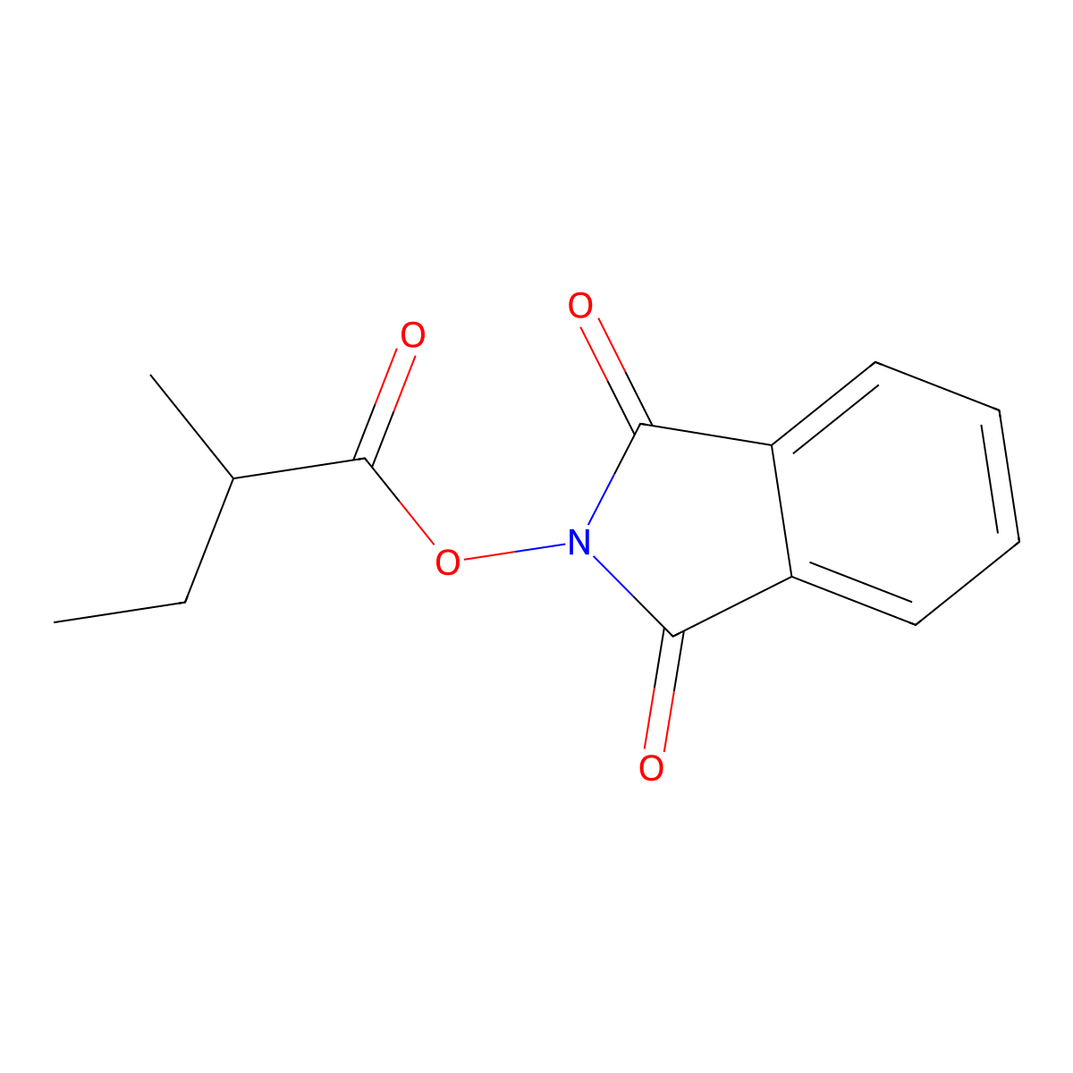 1,3-Dioxoisoindolin-2-yl 2-methylbutanoate molecular structure, CAS 2171537-18-9