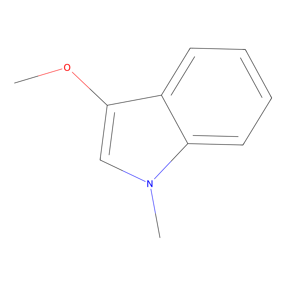 3-Methoxy-1-methyl-1H-indole molecular structure, CAS 21716-69-8