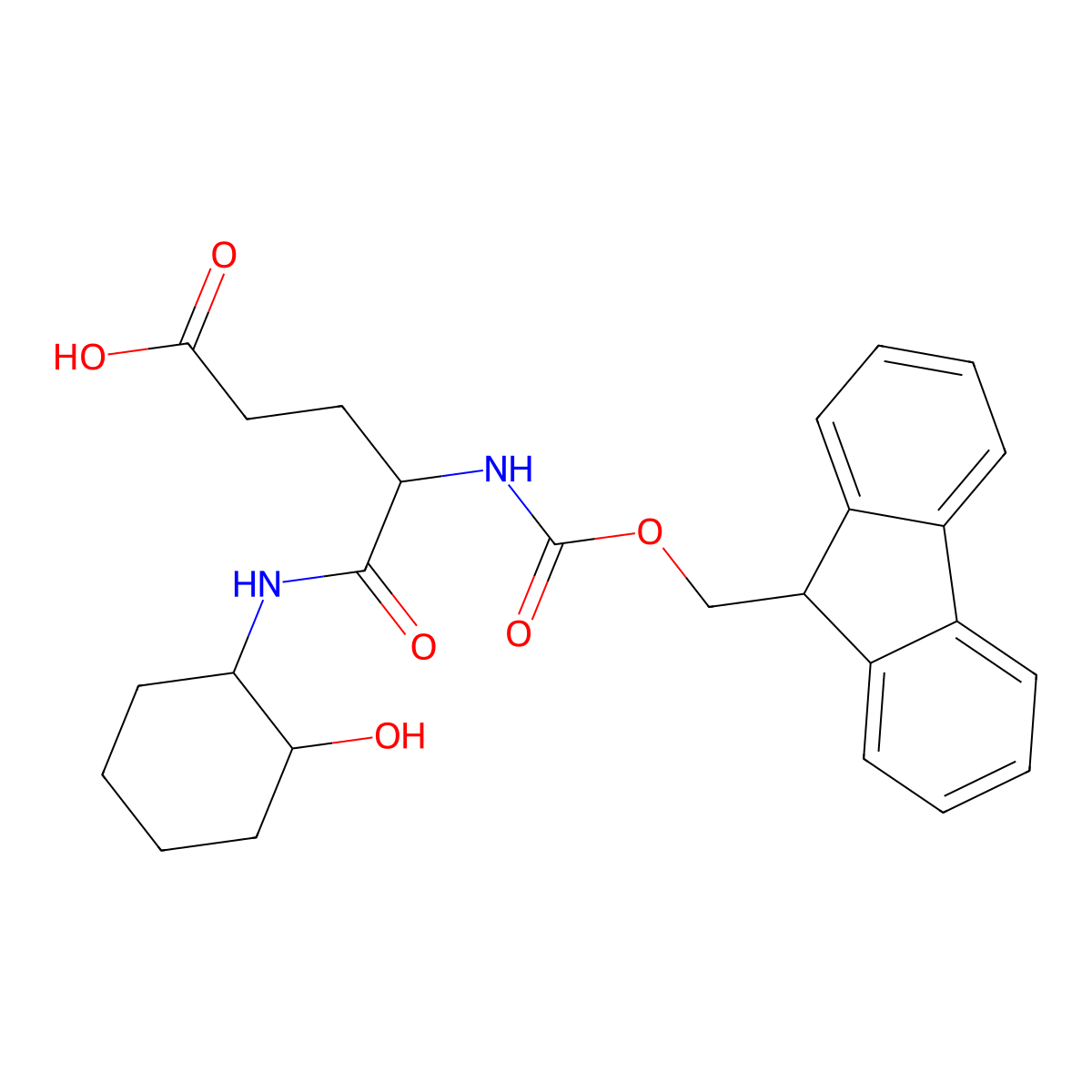 4-({[(9H-fluoren-9-yl)methoxy]carbonyl}amino)-4-[(2-hydroxycyclohexyl)carbamoyl]butanoic acid molecular structure, CAS 2171685-80-4
