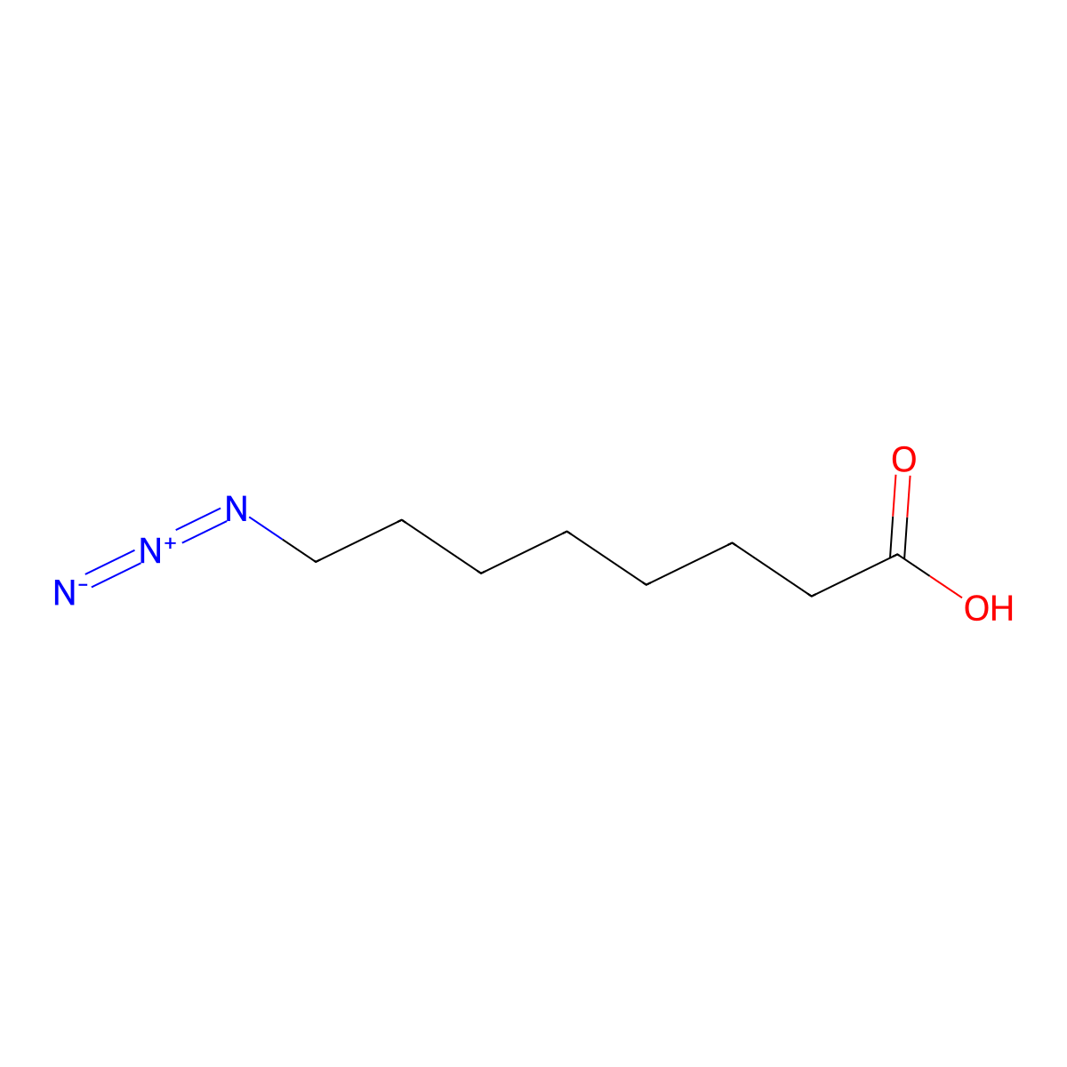 8-Azidooctanoic Acid molecular structure, CAS 217180-76-2