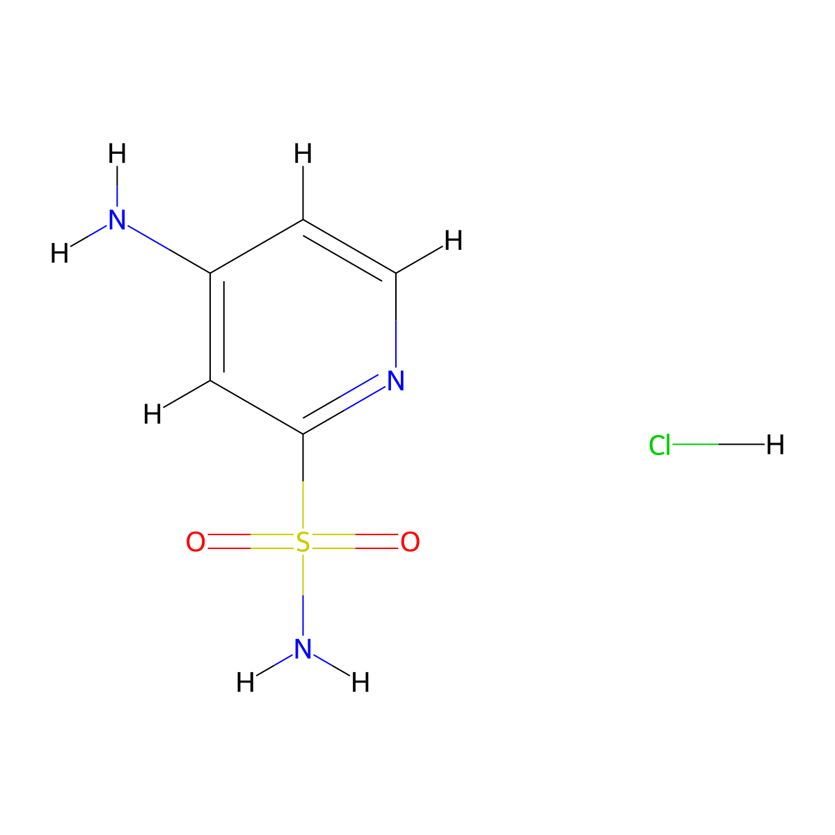 4-Aminopyridine-2-sulfonamide hydrochloride molecular structure, CAS 2171804-70-7