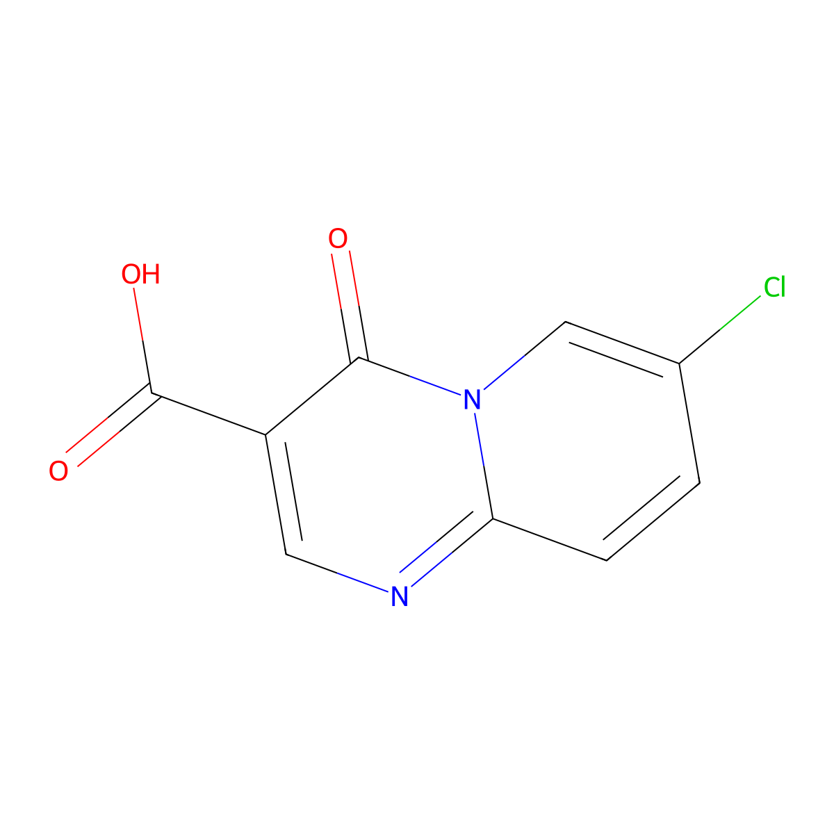 7-chloro-4-oxo-4H-pyrido[1,2-a]pyrimidine-3-carboxylic acid molecular structure, CAS 217181-68-5
