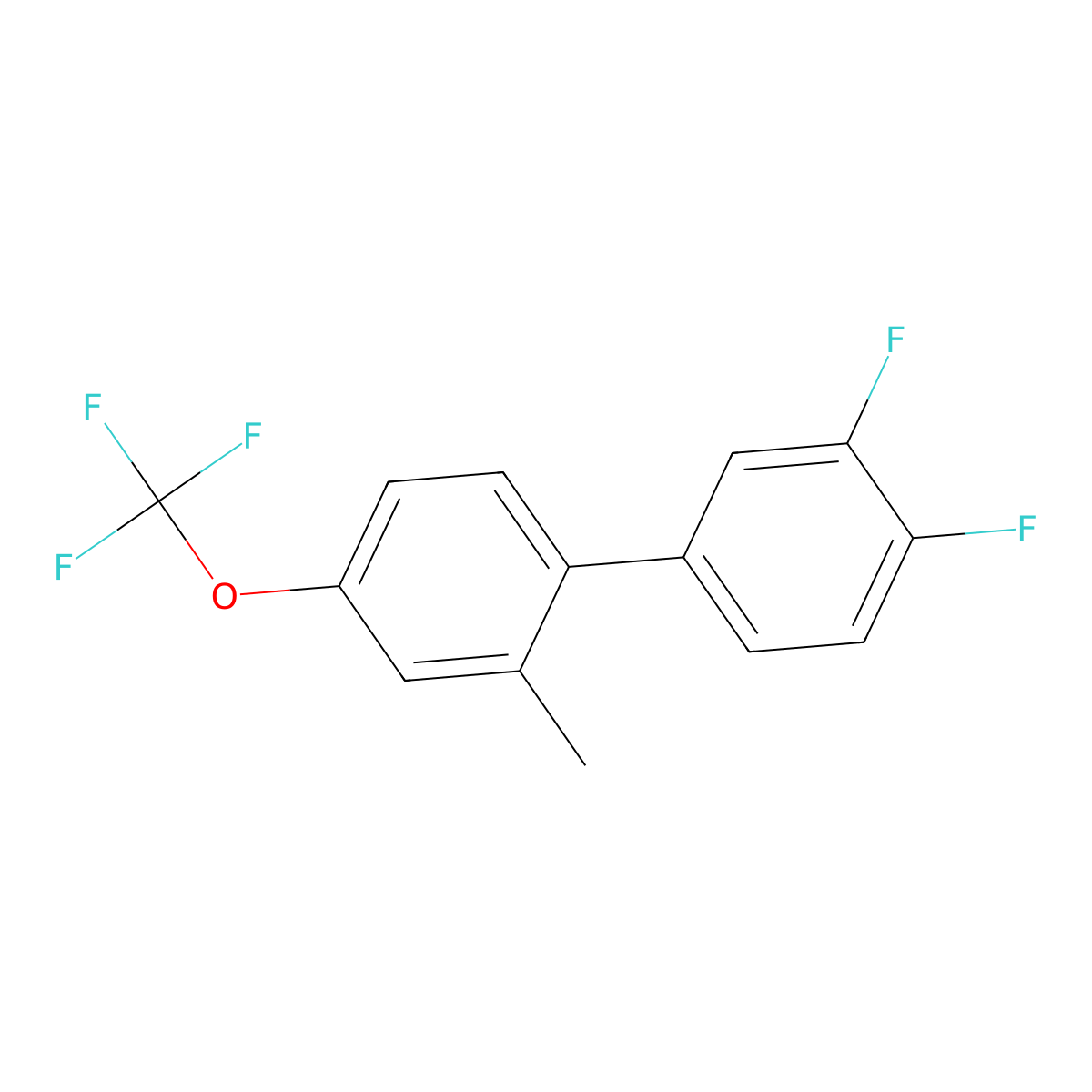 1-(3,4-Difluorophenyl)-2-methyl-4-(trifluoromethoxy)benzene molecular structure, CAS 2171810-57-2