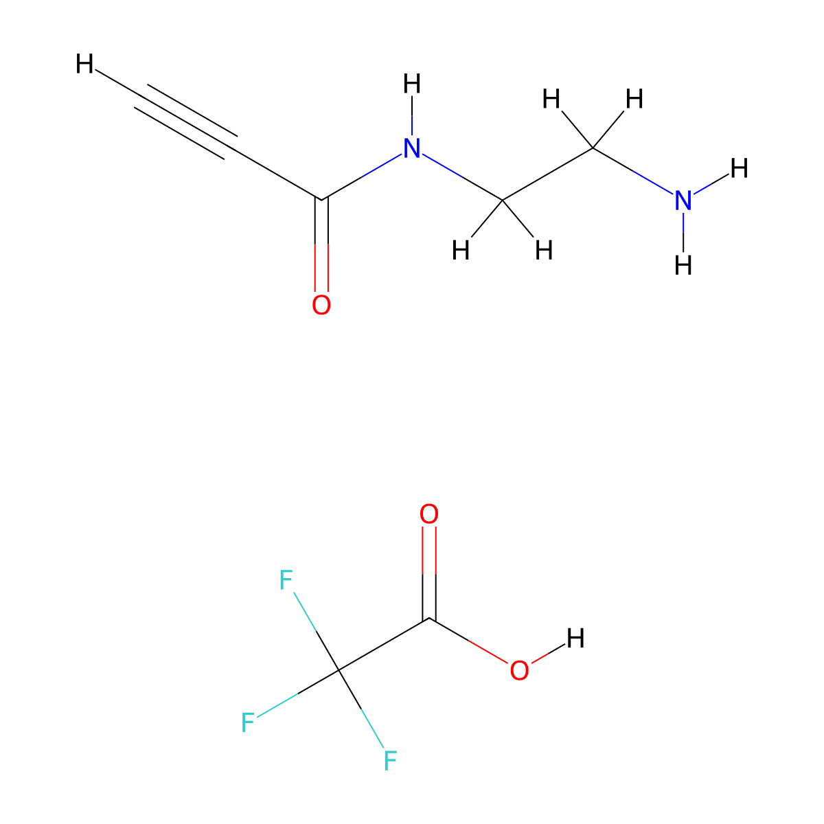 N-(2-aminoethyl)prop-2-ynamide; trifluoroacetic acid molecular structure, CAS 2171815-05-5