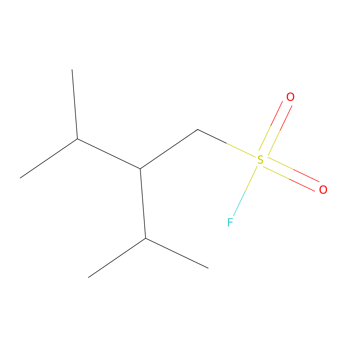 3-Methyl-2-(propan-2-yl)butane-1-sulfonyl fluoride molecular structure, CAS 2171824-62-5