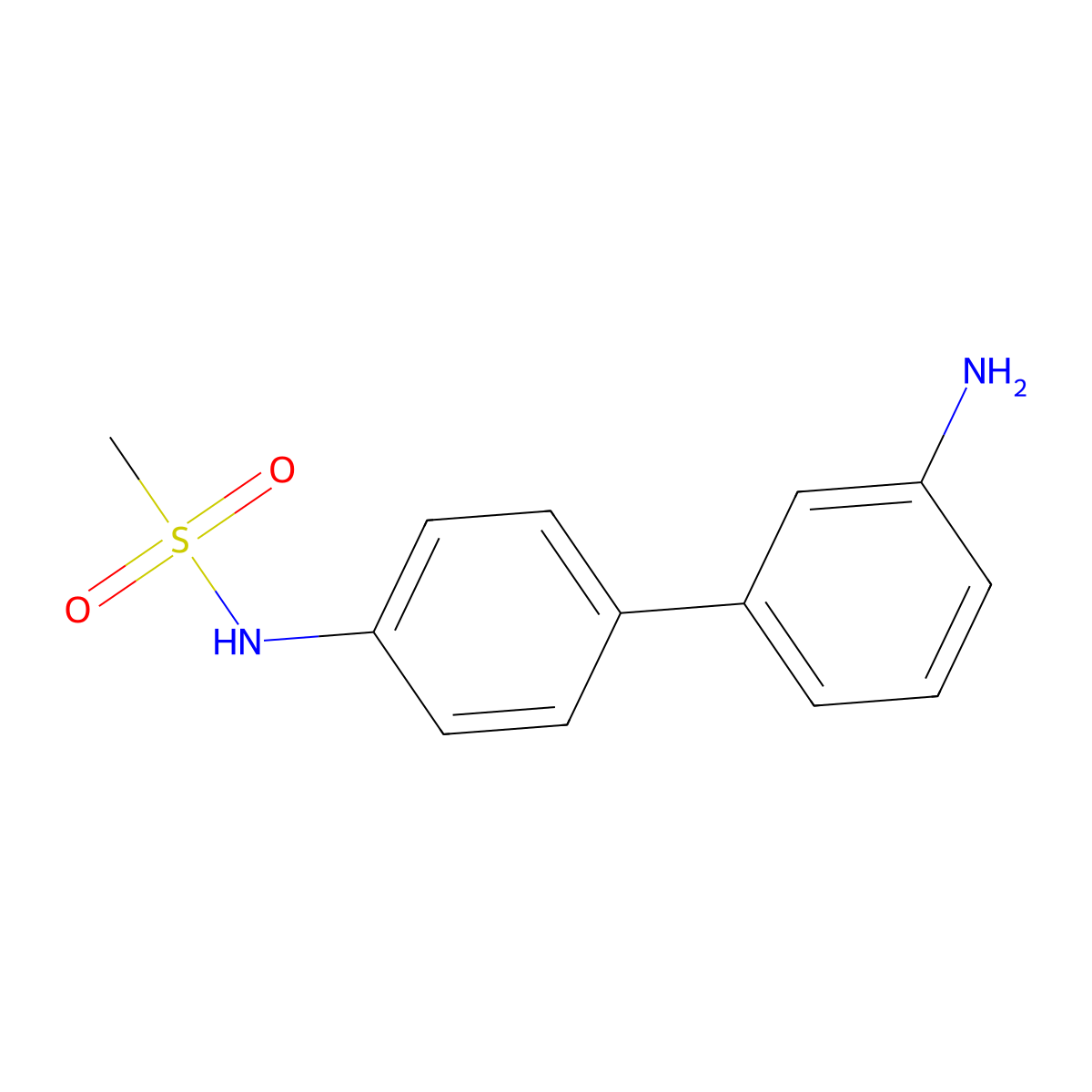 N-[4-(3-aminophenyl)phenyl]methanesulfonamide molecular structure, CAS 2171834-04-9