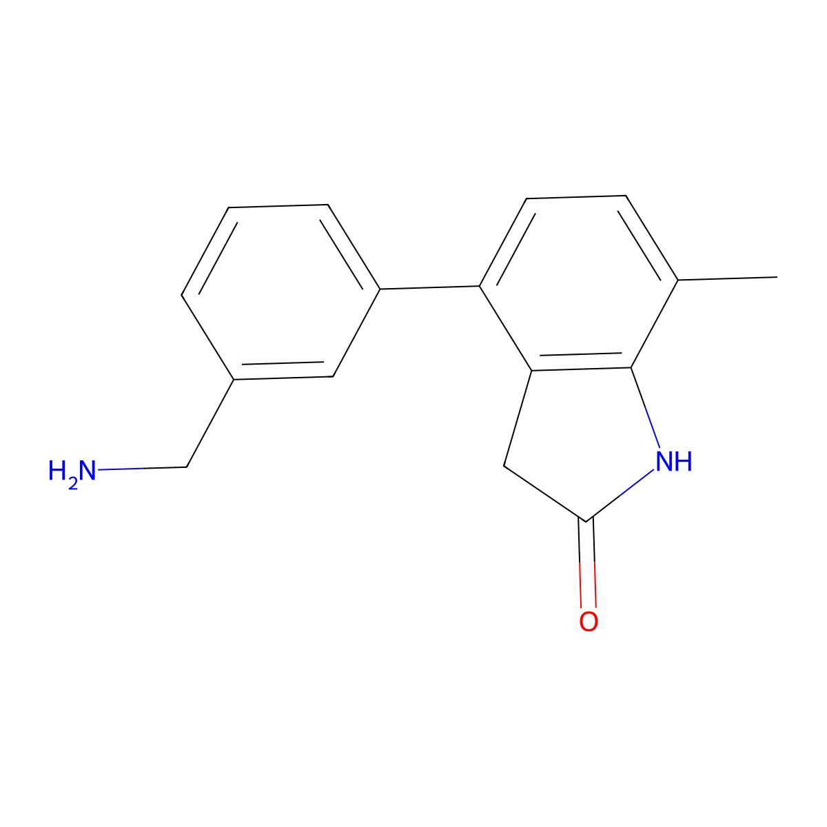 4-[3-(aminomethyl)phenyl]-7-methyl-2,3-dihydro-1H-indol-2-one molecular structure, CAS 2171835-16-6