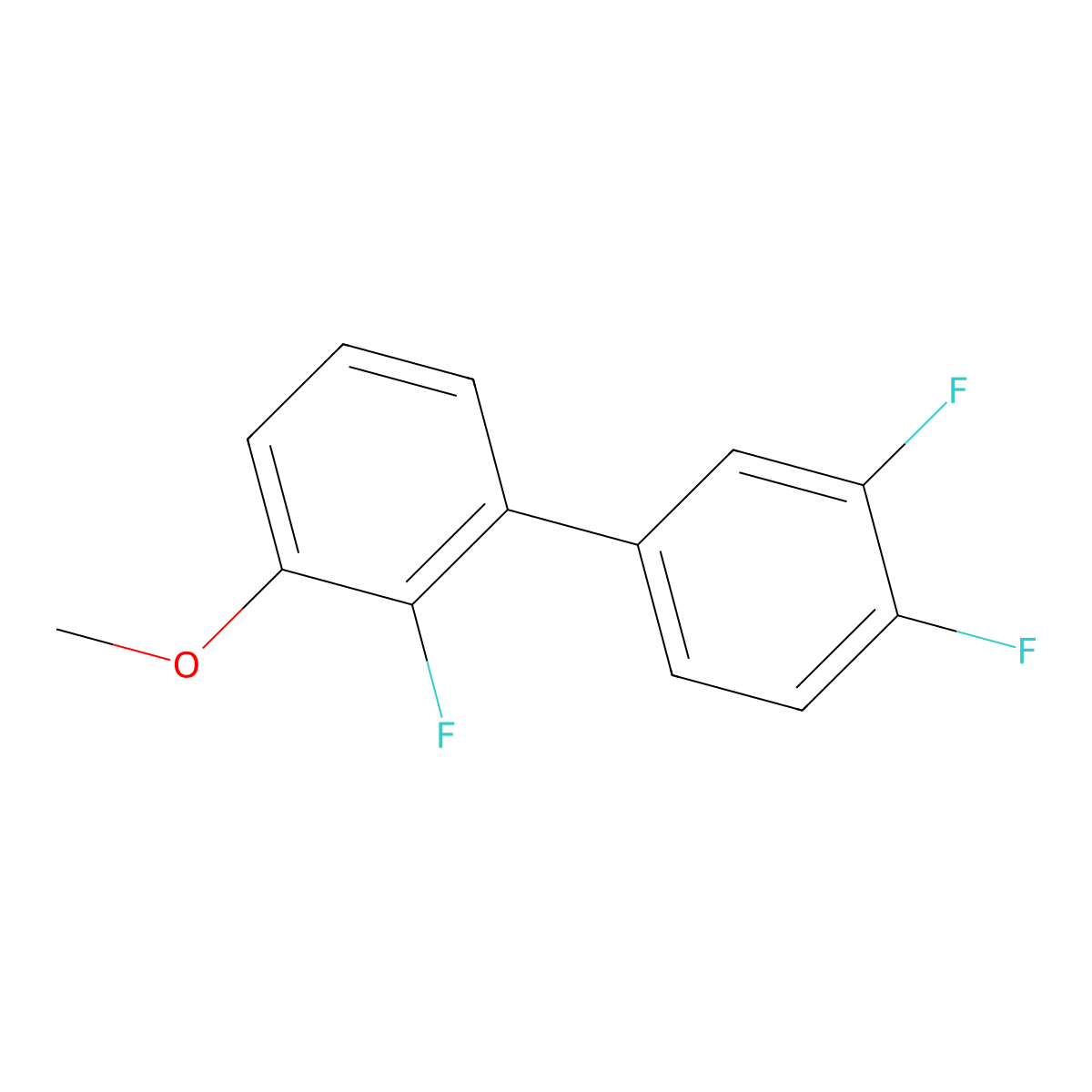 1-(3,4-Difluorophenyl)-2-fluoro-3-methoxybenzene molecular structure, CAS 2171883-65-9