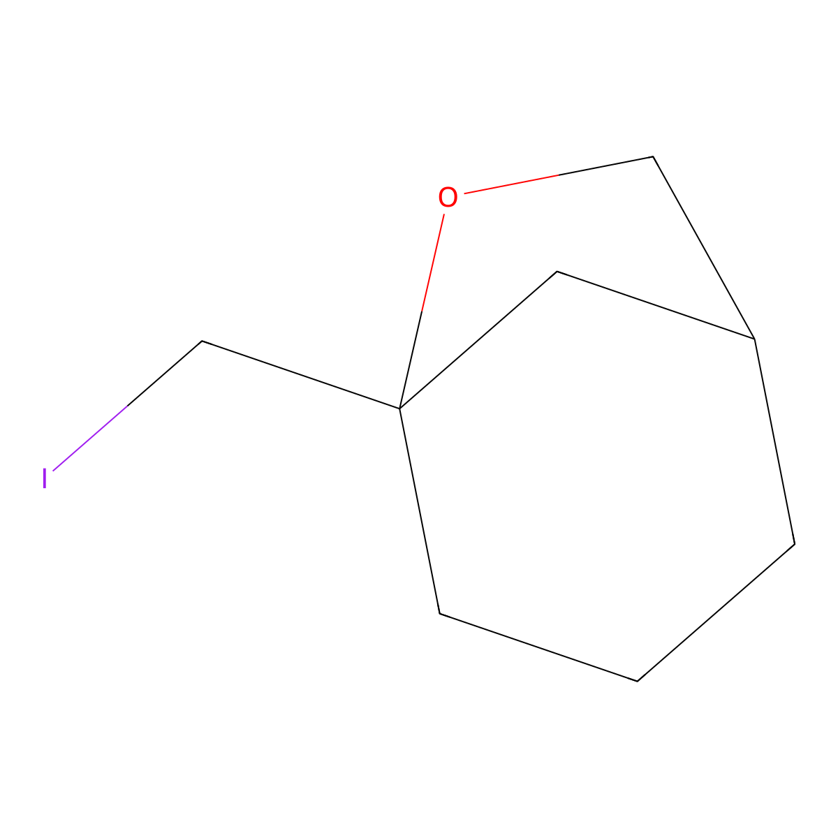5-(Iodomethyl)-6-oxabicyclo[3.2.1]octane molecular structure, CAS 2171897-50-8