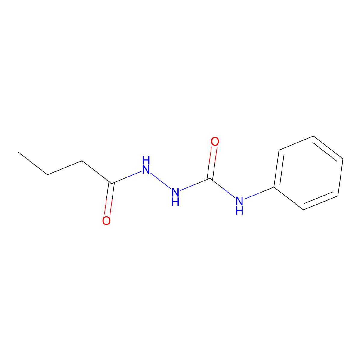 1-(Butanoylamino)-3-phenylurea molecular structure, CAS 21719-35-7