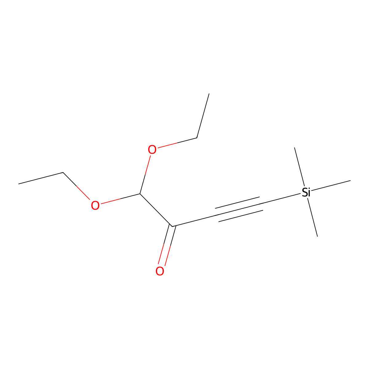 (4,4-Diethoxy-3-oxobut-1-yn-1-yl)trimethylsilane molecular structure, CAS 2171900-64-2