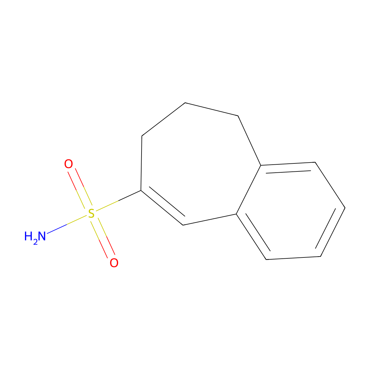 6,7-dihydro-5H-benzo[7]annulene-8-sulfonamide molecular structure, CAS 2171903-95-8