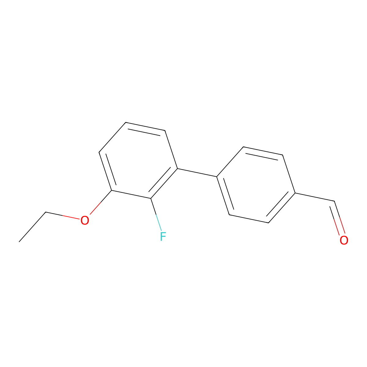 4-(3-Ethoxy-2-fluorophenyl)benzaldehyde molecular structure, CAS 2171906-07-1
