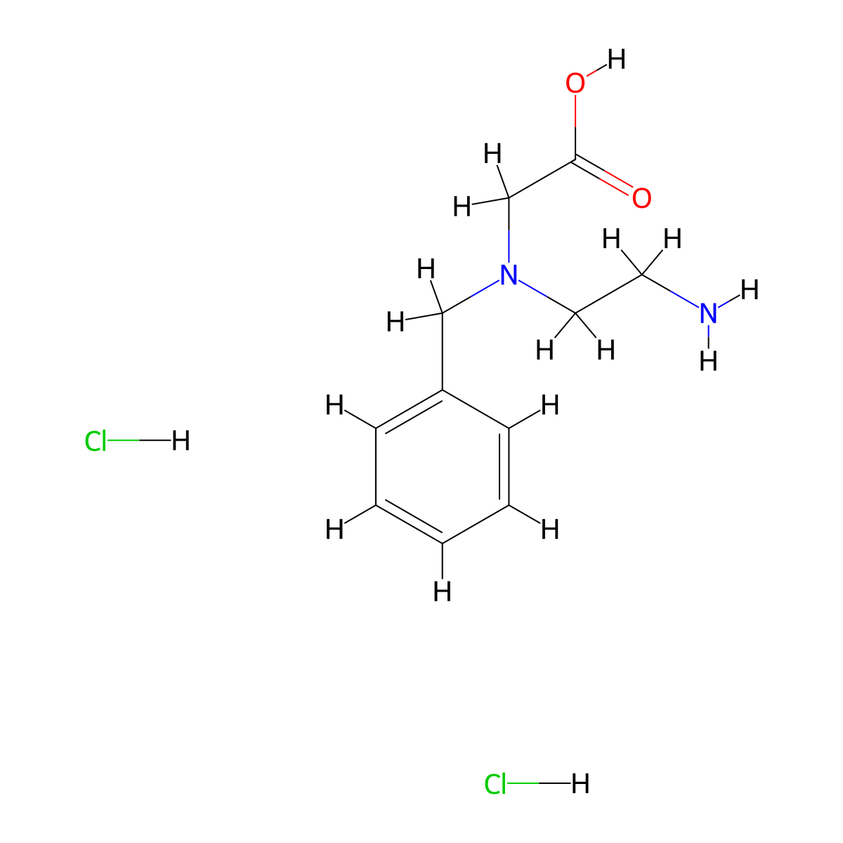 2-[(2-Aminoethyl)(benzyl)amino]acetic acid dihydrochloride molecular structure, CAS 2171915-66-3