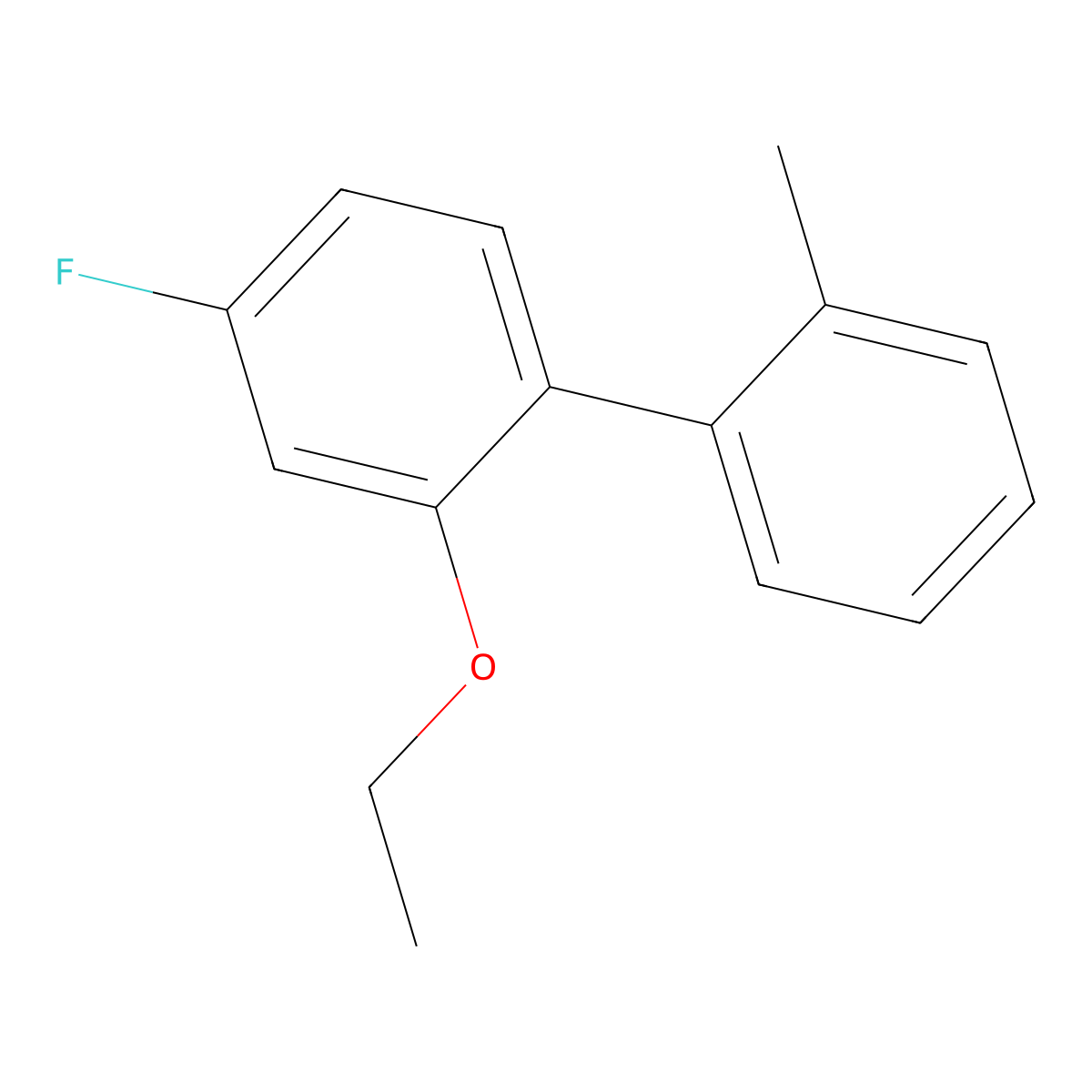 2-Ethoxy-4-fluoro-1-(2-methylphenyl)benzene molecular structure, CAS 2171920-27-5